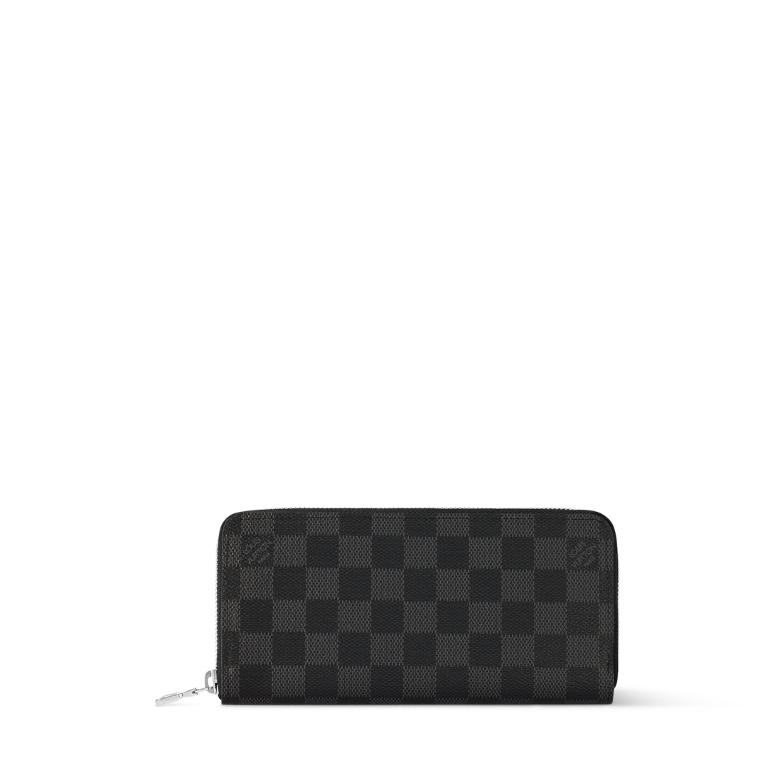 Zippy Horizontal Wallet - Luxury Damier Graphite Canvas Grey